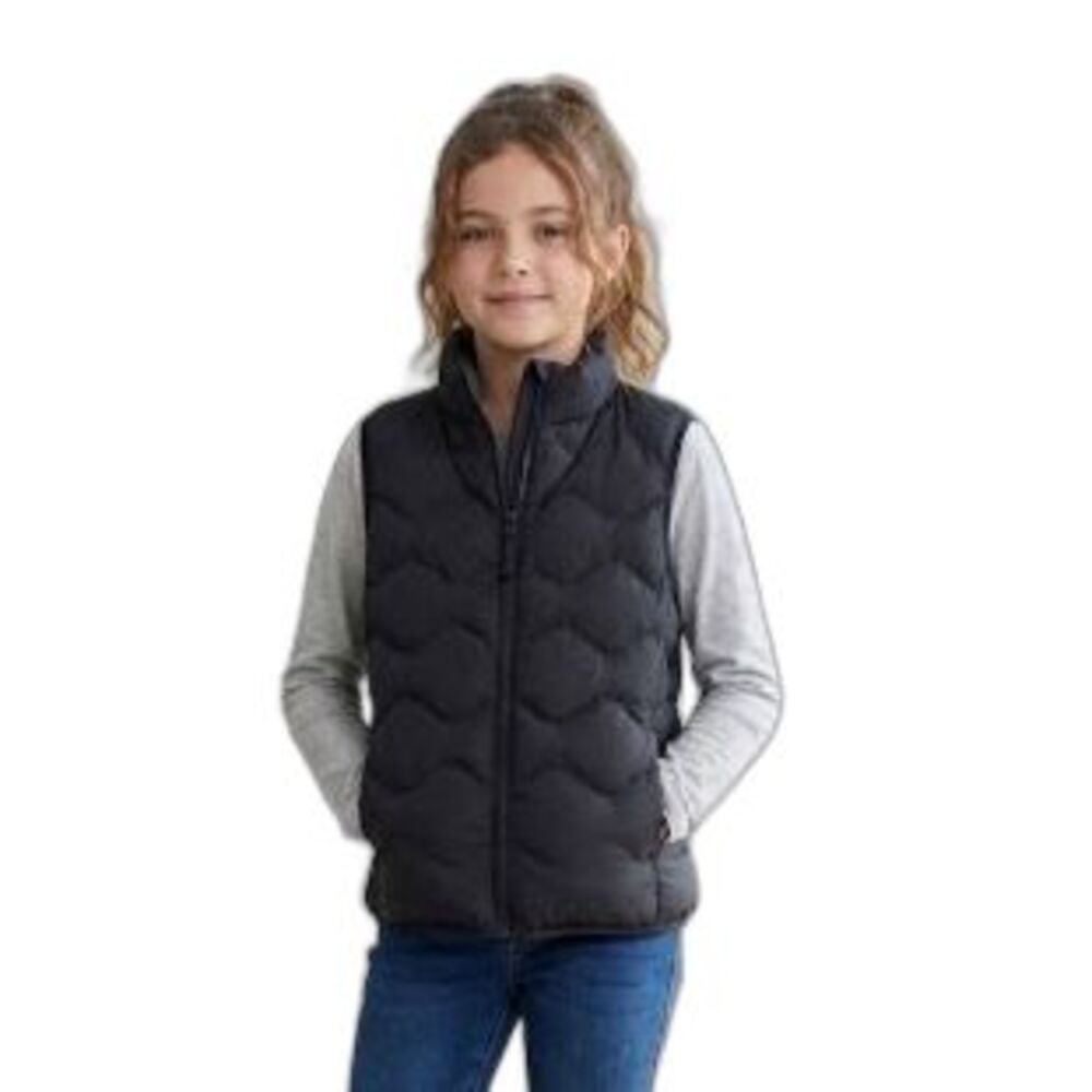 UNIQLO kids warm padded vest jacket black size 9-10 yrs (140 cm) NWOT